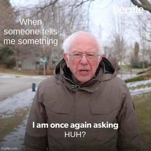 bernie i am once again asking you 2